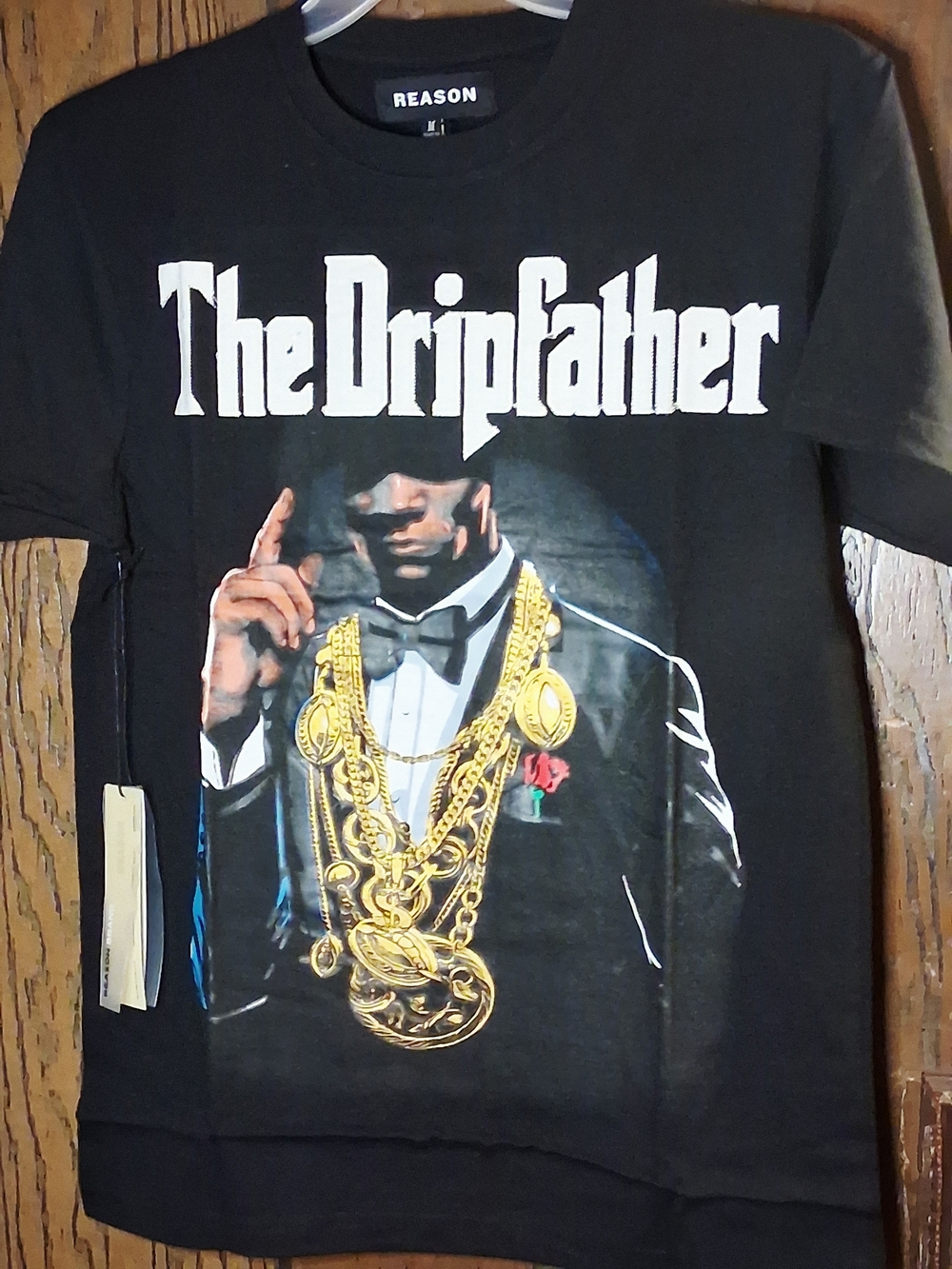 Reason The Dripfather Graphic Tee Black & White Large